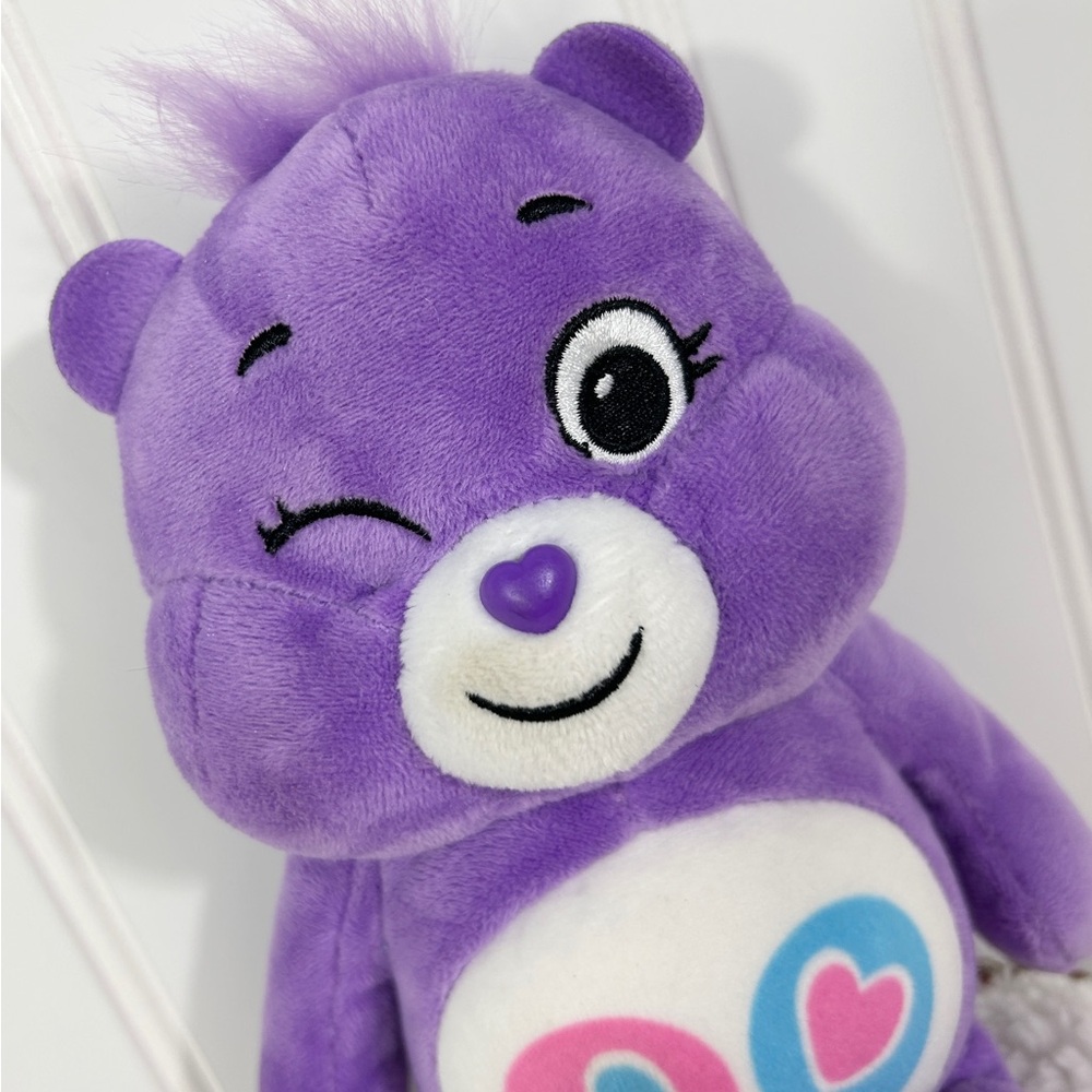 Care Bears Share Bear Plush – 10 in Purple Stuffed Animal Teddy Bear